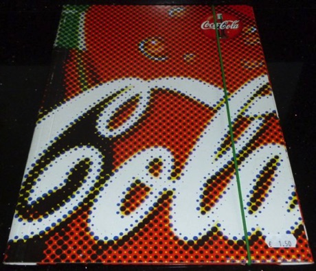 2104-6 € 1,50  coca cola dossiermap flesje 25x35 cm